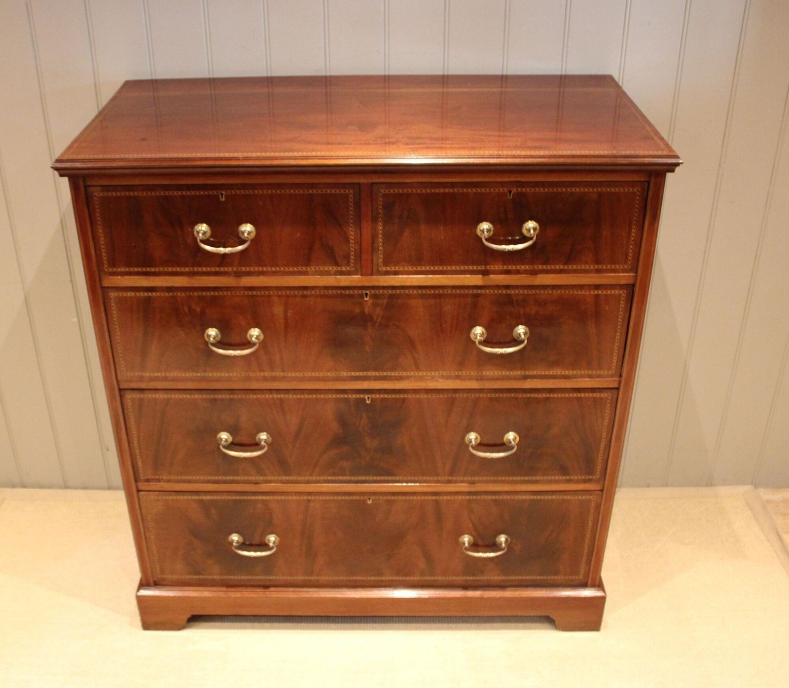photo furniture Substantial Edwardian Mahogany Chest Of Drawers