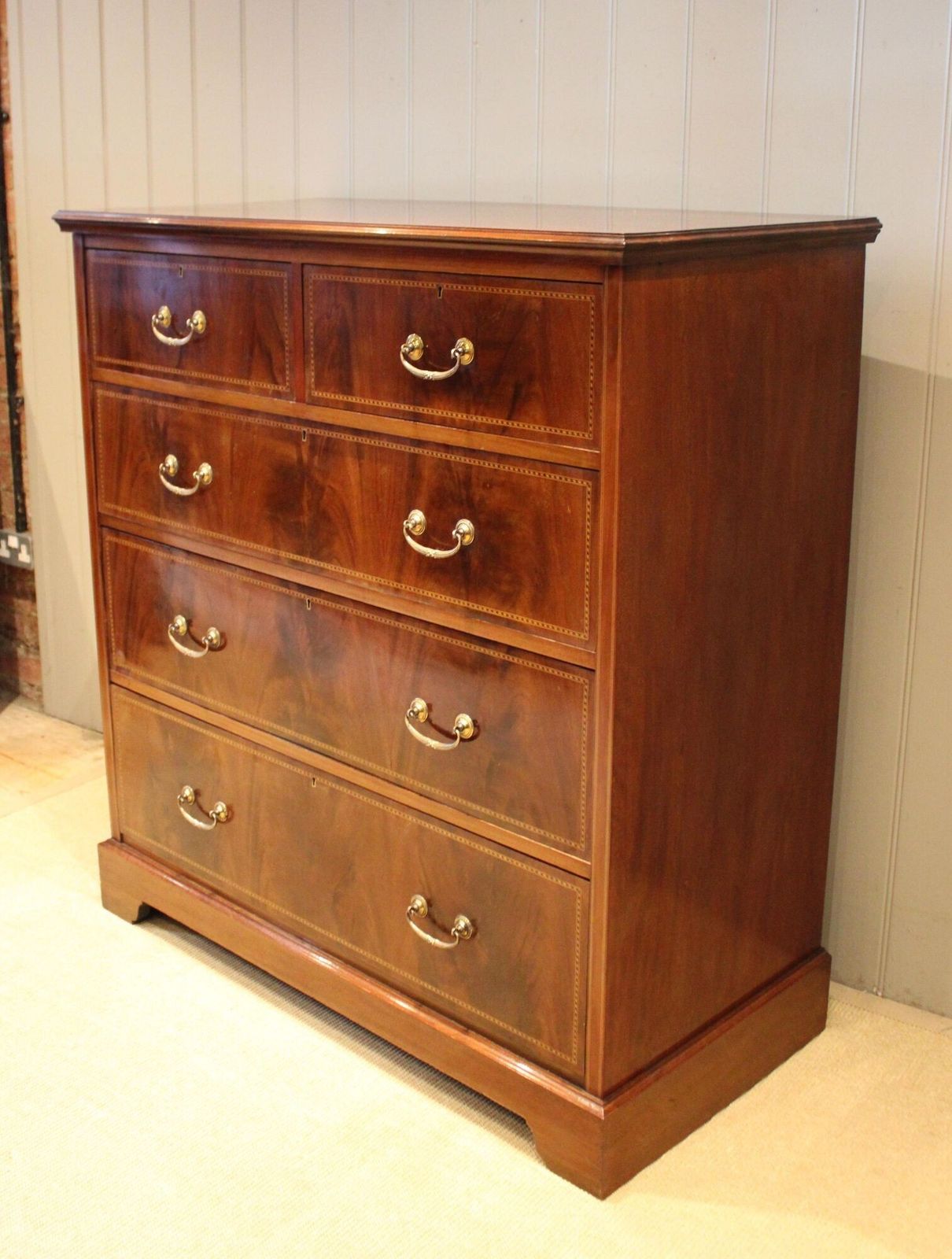 photo for sale Substantial Edwardian Mahogany Chest Of Drawers