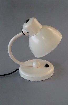 Night Stand Lamp No. 1227 St By Marianne Brandt And Hin Bredendieckvfor Kandem, Germany, 1940s, 1942 photo vintage