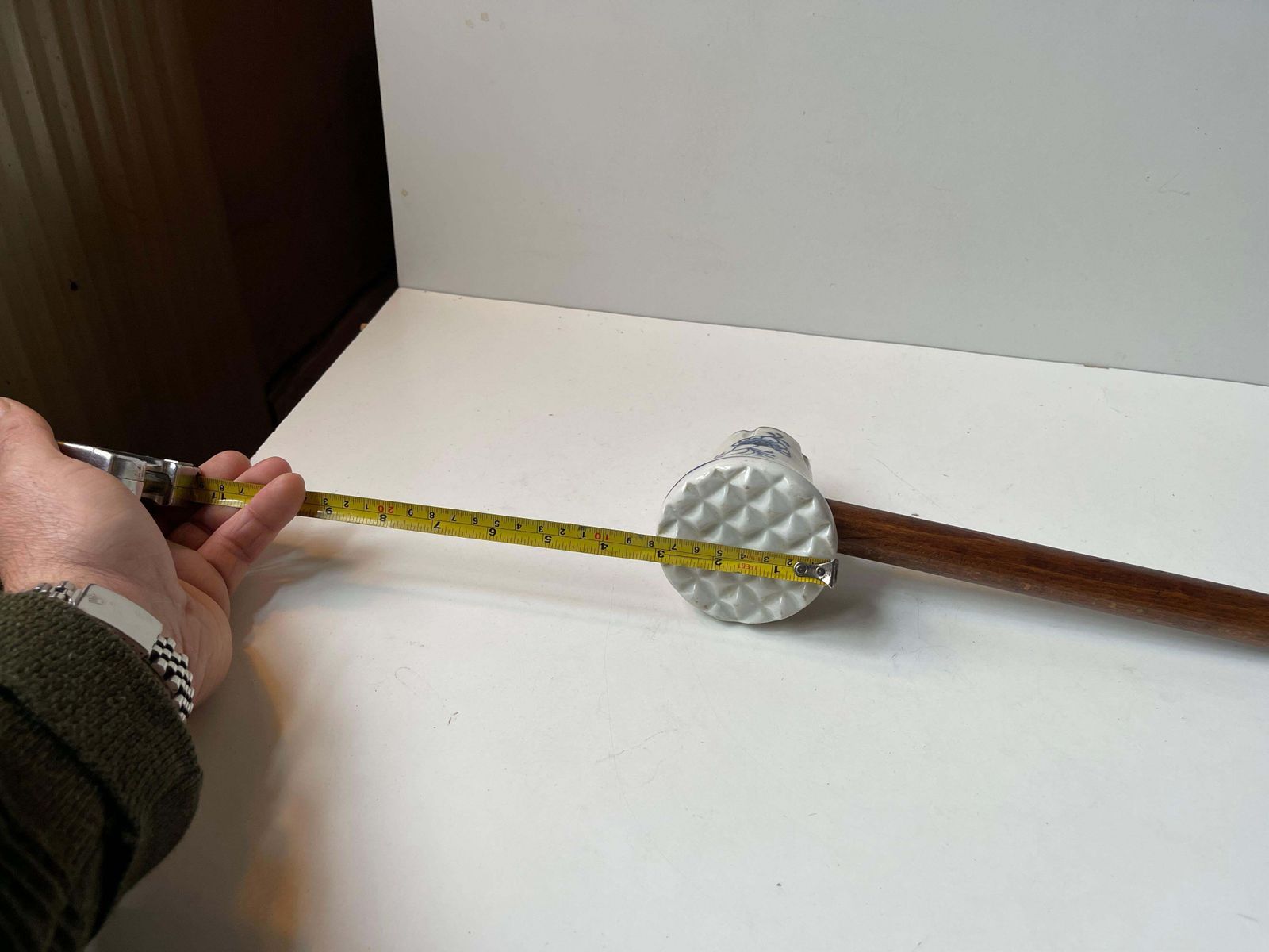 Home Decor Antique German Porcelain Meat Hammer In Meissen Blue Onion photo