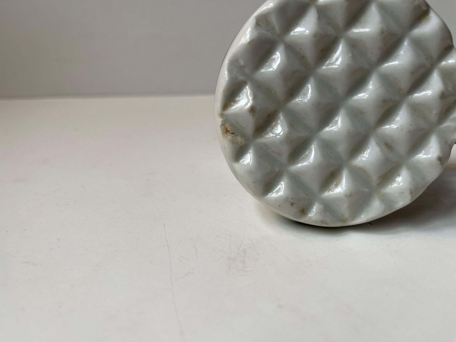 296.0 Antique German Porcelain Meat Hammer In Meissen Blue Onion photo