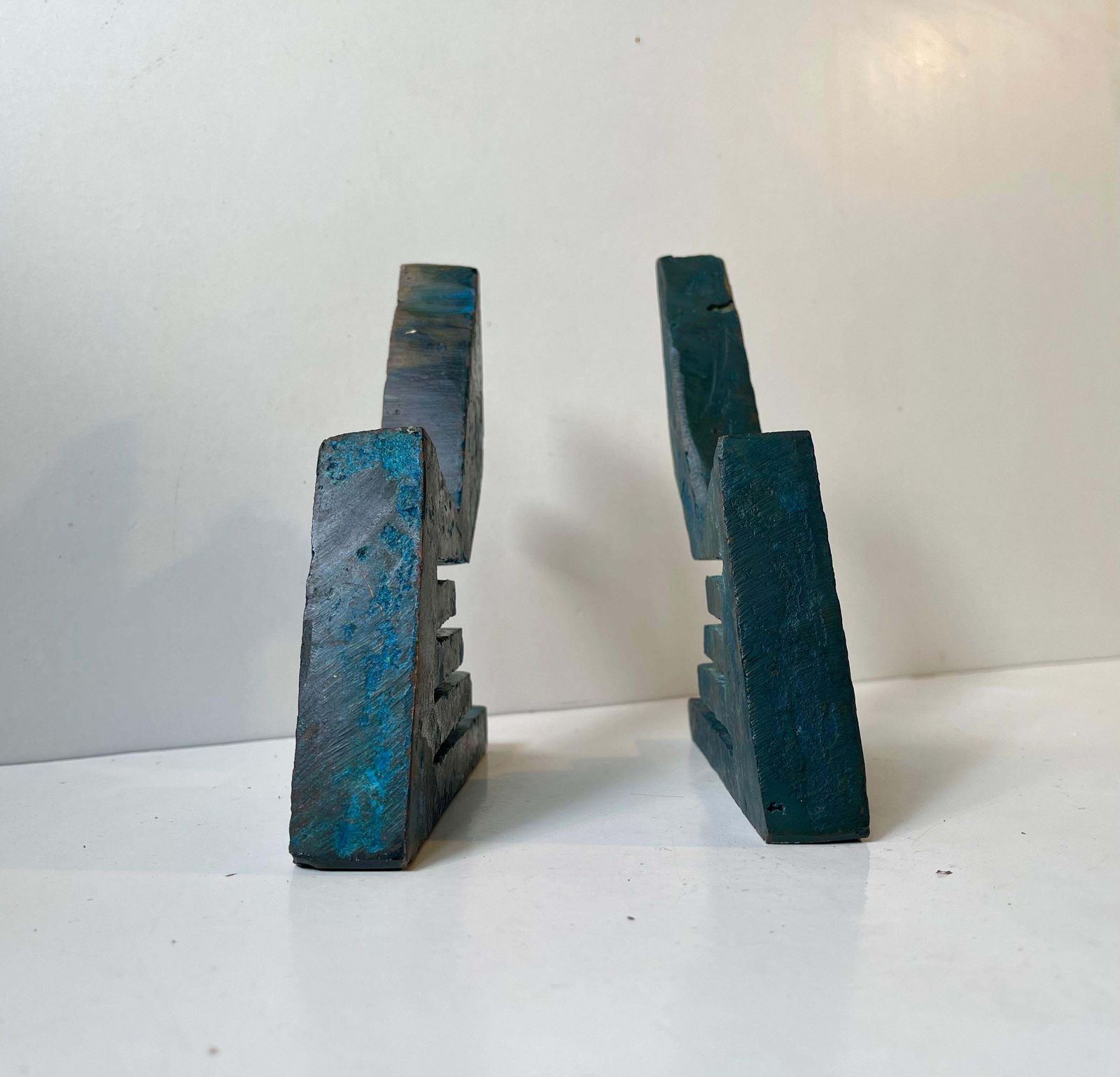 Danish Artist Peder Evald Madsen   Brutalist Bronze Sculptures, 1980s photo vinterior