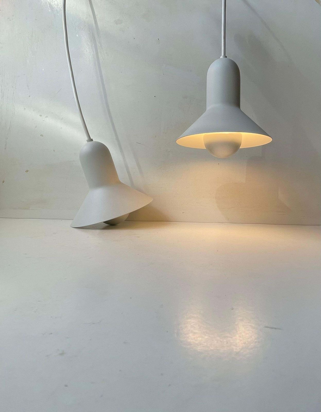 Danish Minimalist White Confetti Pendant Lamp By Claus Bonderup   Focus, 1970s photo furniture