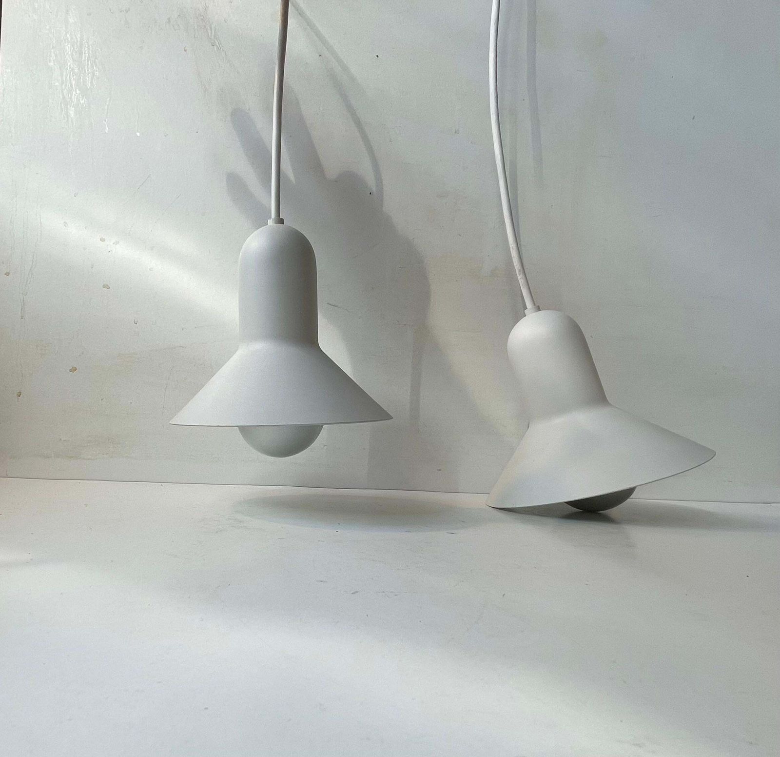 Danish Minimalist White Confetti Pendant Lamp By Claus Bonderup   Focus, 1970s photo 316.0