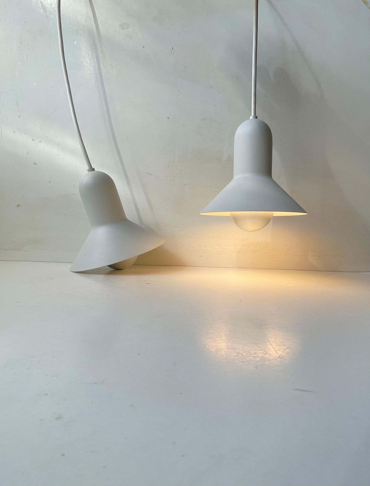 Danish Minimalist White Confetti Pendant Lamp By Claus Bonderup   Focus, 1970s photo vinterior