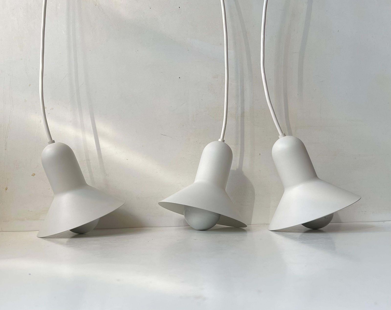 Danish Minimalist White Confetti Pendant Lamp By Claus Bonderup   Focus, 1970s photo 396.0