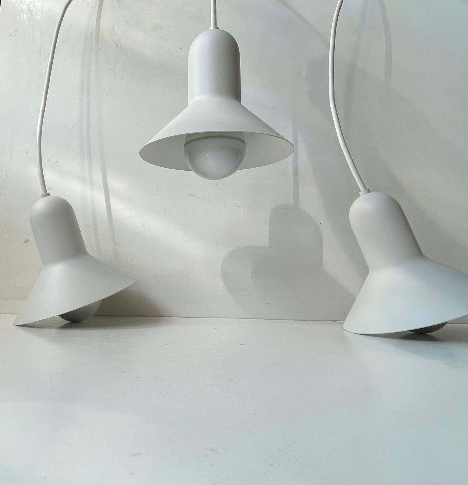 Danish Minimalist White Confetti Pendant Lamp By Claus Bonderup   Focus, 1970s photo vinterior