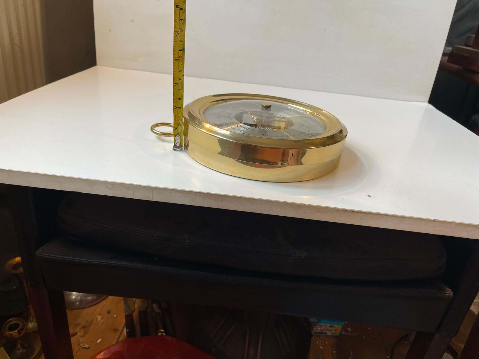 Vintage Brass Barometer By Barigo Germany, 1980s photo buy