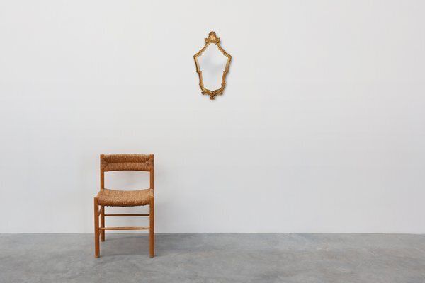 Rococo Baroque French Mirror In Wood With Gilded Frame, 1950s photo Home Decor
