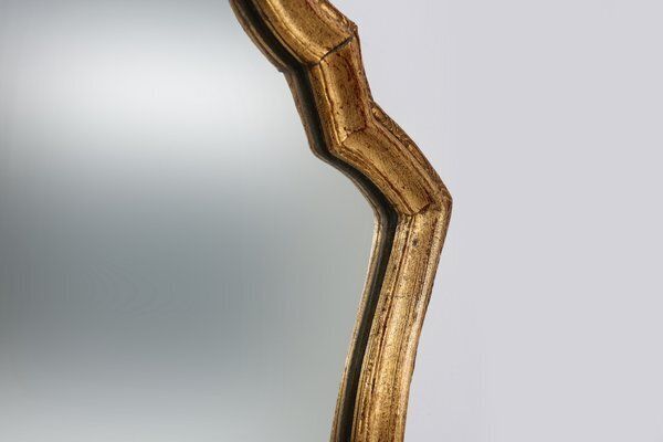Rococo Baroque French Mirror In Wood With Gilded Frame, 1950s photo vinterior