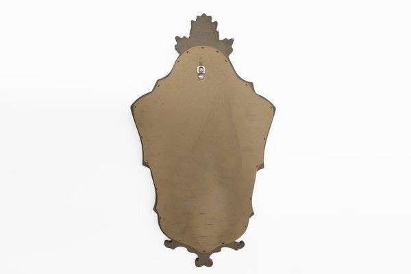 photo for sale Rococo Baroque French Mirror In Wood With Gilded Frame, 1950s
