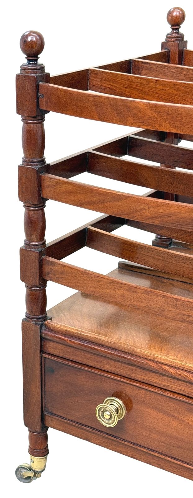 Regency Mahogany Boat Shaped Canterbury (England, Circa 1820) photo for sale