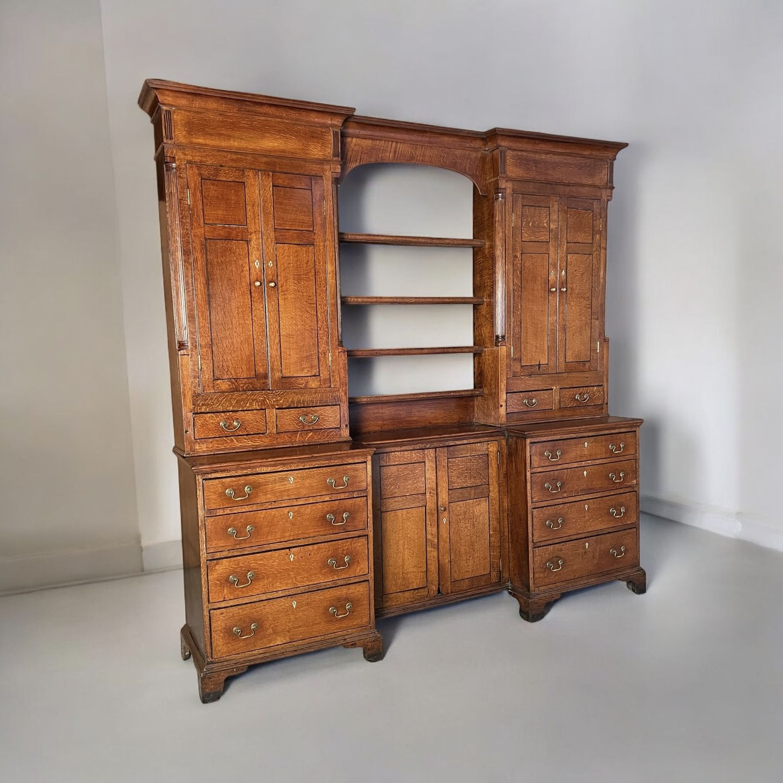 photo for sale A Georgian Oak Estate Or Housekeepers Cupboard