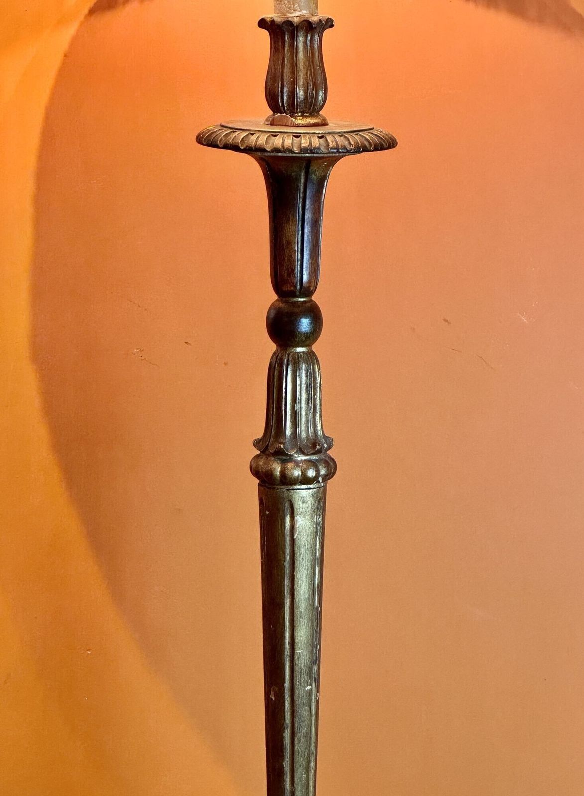 Vintage Italian Giltwood Floor Lamp photo 225.0