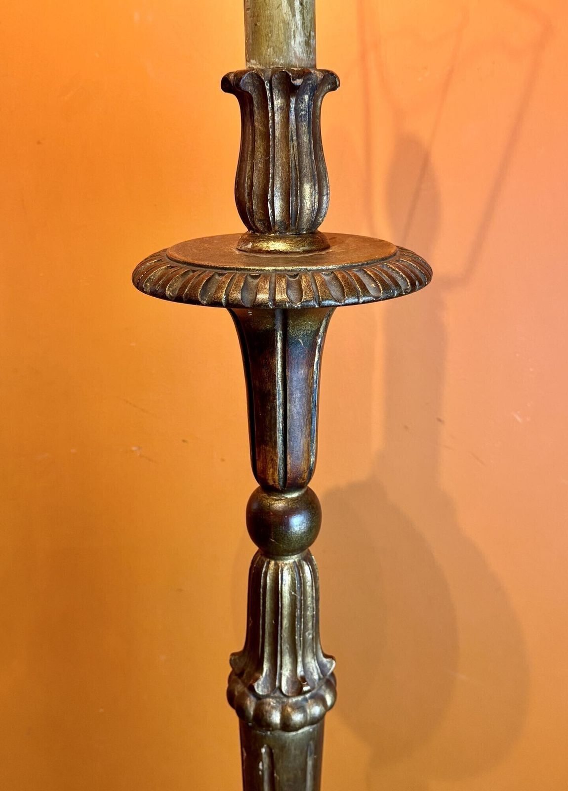 Vintage Italian Giltwood Floor Lamp photo vinterior