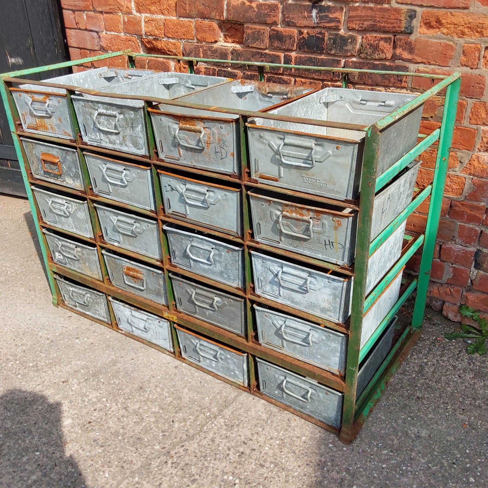 Industrial Tote Boxes With Racking photo for sale