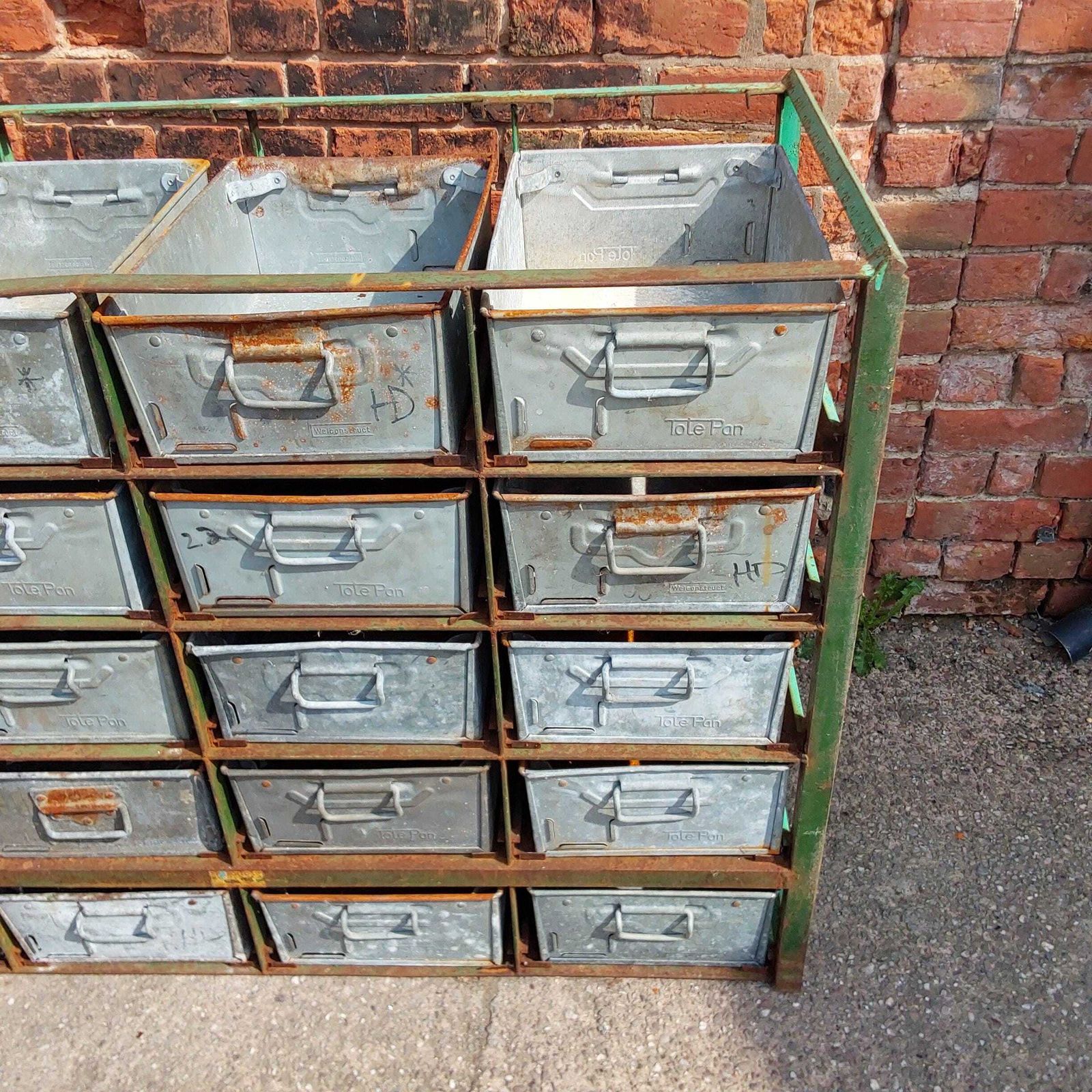 Industrial Tote Boxes With Racking photo Furniture