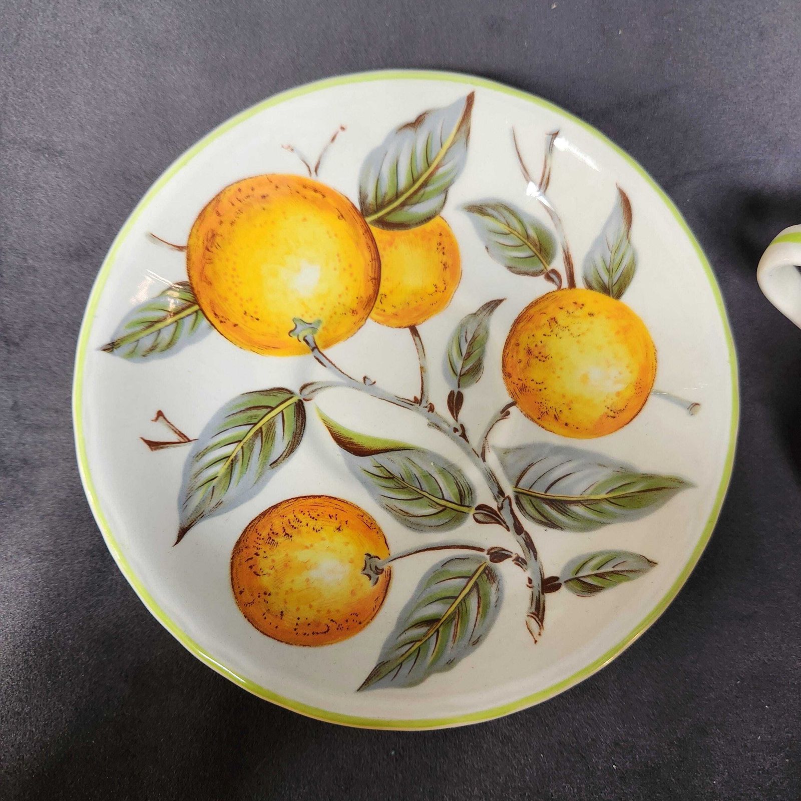 Wood And Sons, Orange Grove Soup Coupes And Saucers photo Home Decor