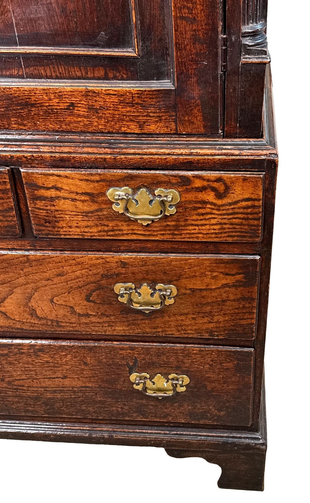 Georgian 18th Century Oak Press Cupboard (England, Circa 1750) photo furniture