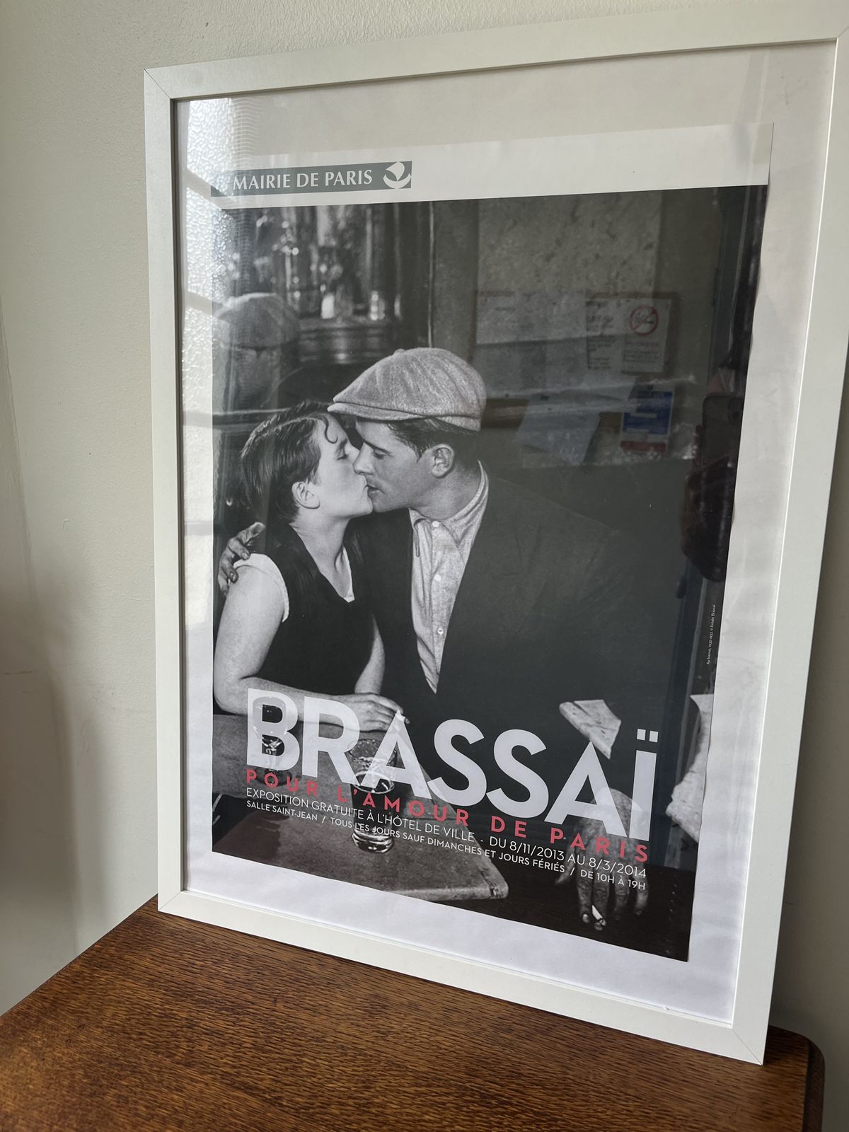 Framed Brassaï Exhibition Poster | “Pour L’amour De Paris” | Hôtel De Ville, 2013–2014 photo for sale
