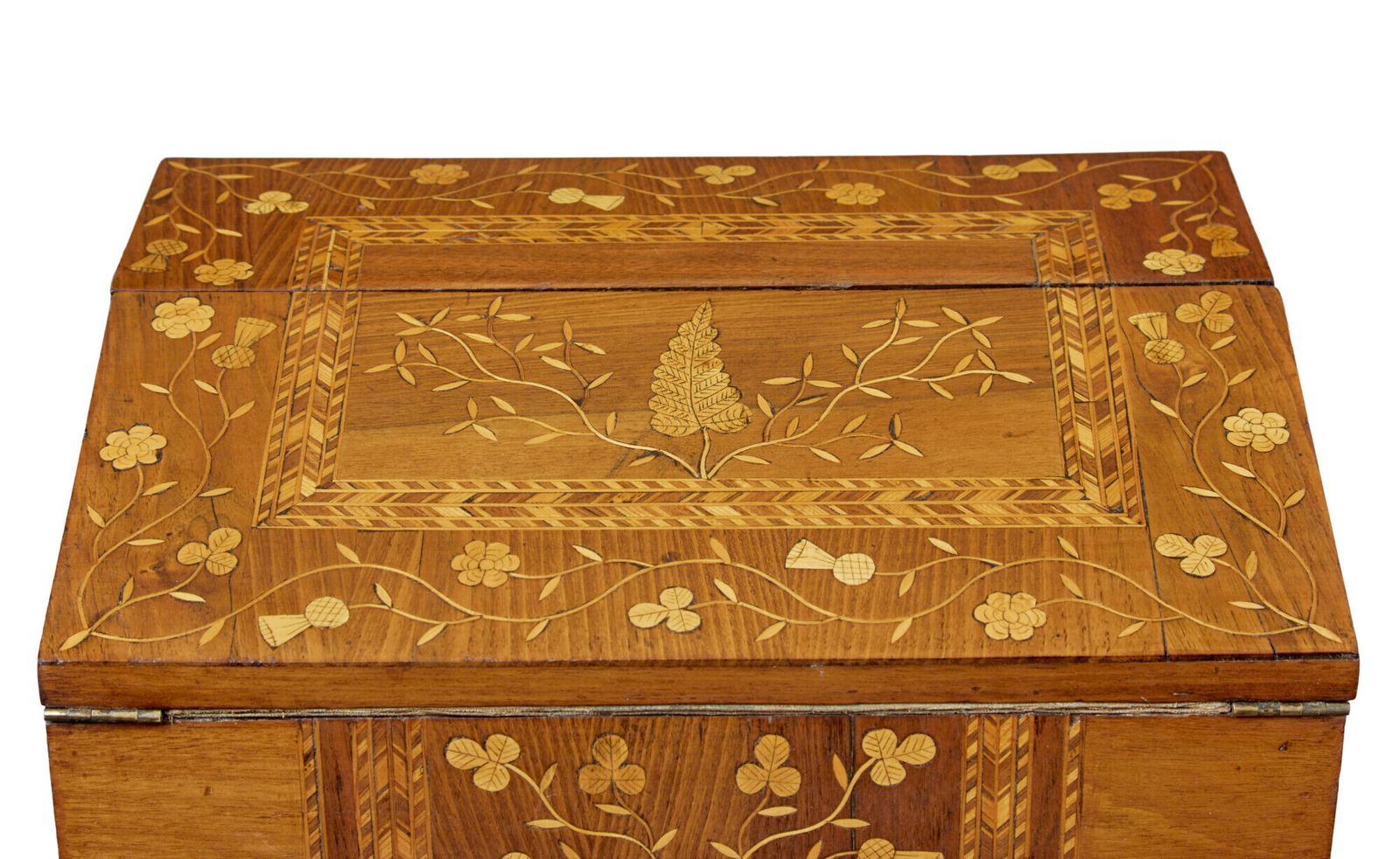 19th Century Inlaid Irish Killarney Writing Slope photo furniture