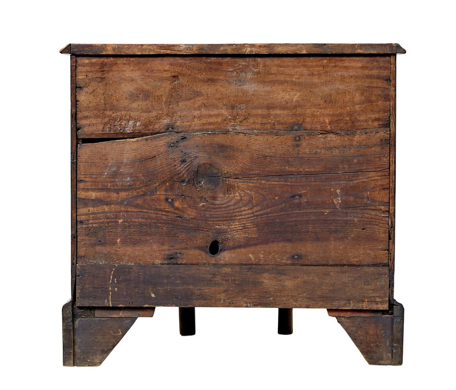 18th Century Queen Anne And Later Walnut Kneehole Desk photo for sale