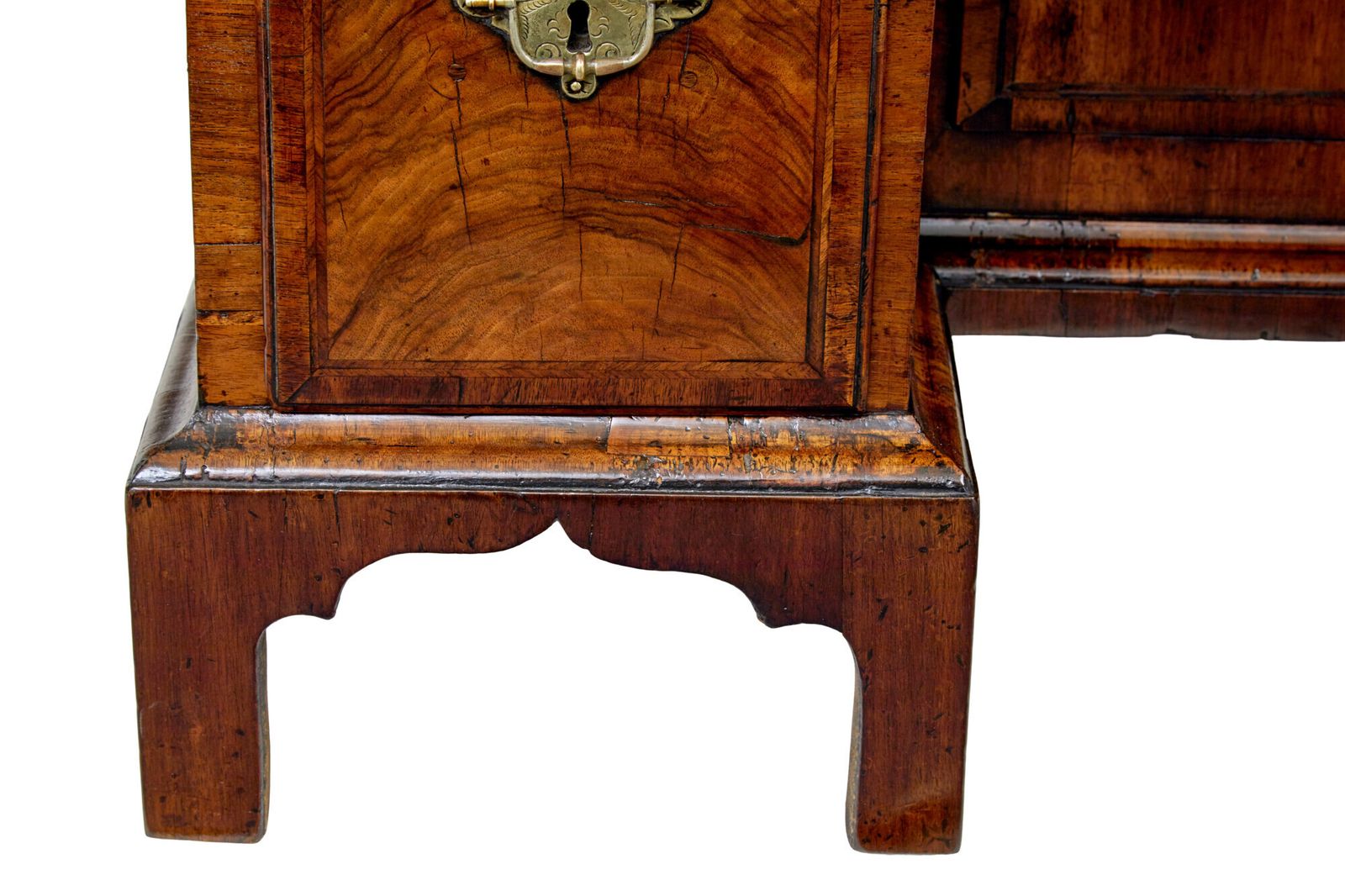 18th Century Queen Anne And Later Walnut Kneehole Desk photo buy