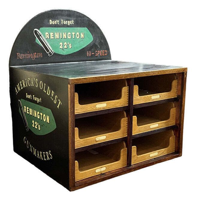 Set Of Shop Drawers. Advertising Cabinet. Remington Shop Counter Cabinet. photo vinterior