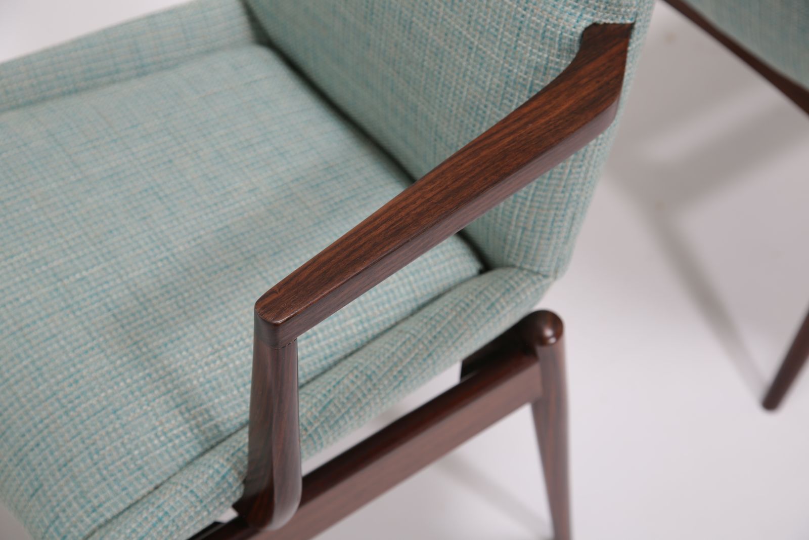 Furniture Vintage Set Of 8 Rosewood Dining Chairs, “Hamilton” By Robert Heritage For Archie Shine, 1960s photo