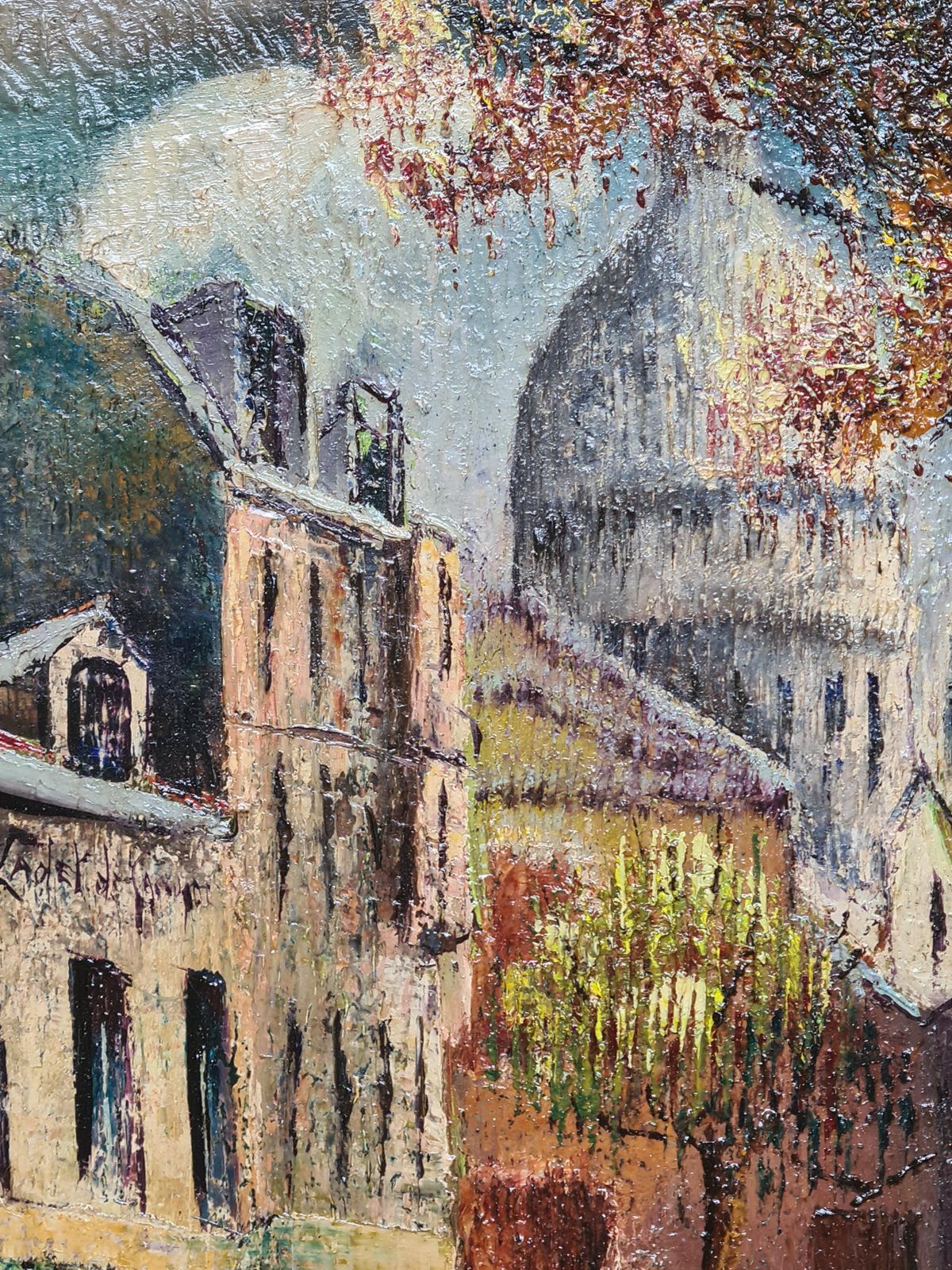 Augustin Francois Guille Aka Archiguille, Paris School Cityscape, Circle Of Maurice Utrillo, La Mère Catherine Montmartre (1960) photo buy