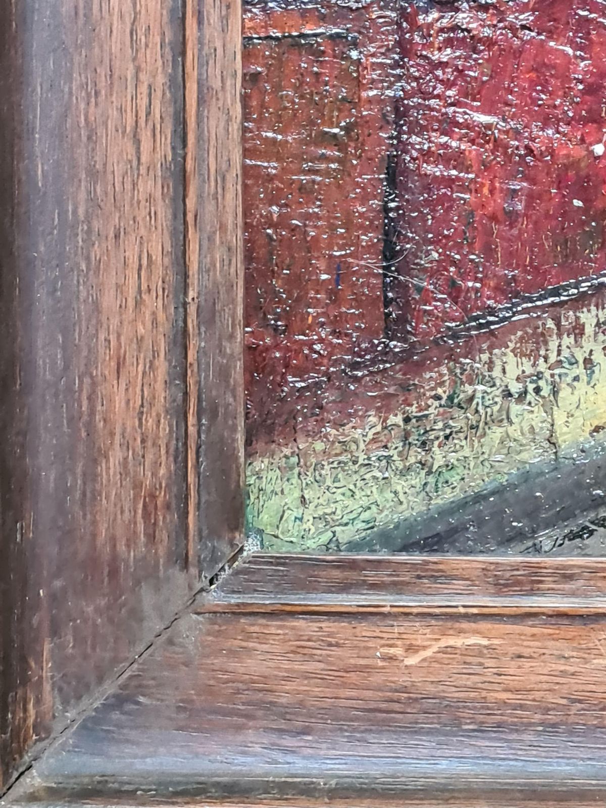 photo vinterior Augustin Francois Guille Aka Archiguille, Paris School Cityscape, Circle Of Maurice Utrillo, La Mère Catherine Montmartre (1960)