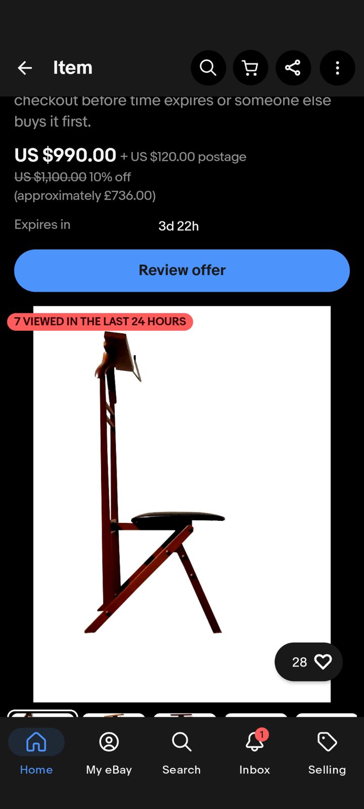 Furniture Butler Valet Folding Chair Clothes Stand. Beech And Vinyl. Fratelli Reguitti. Mid Century photo