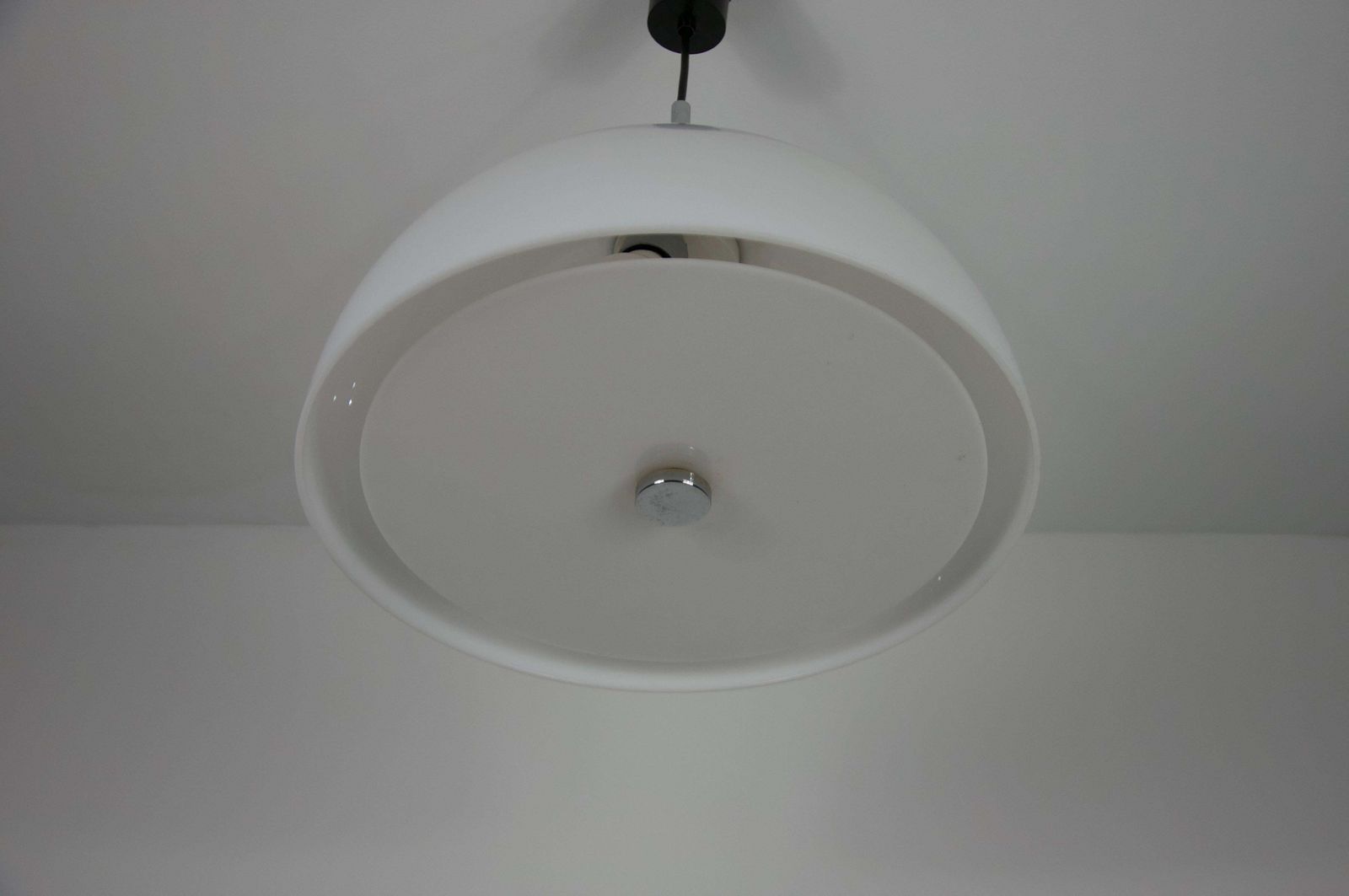 White Space Age Pendant Lamp, Germany, 1970s photo for sale