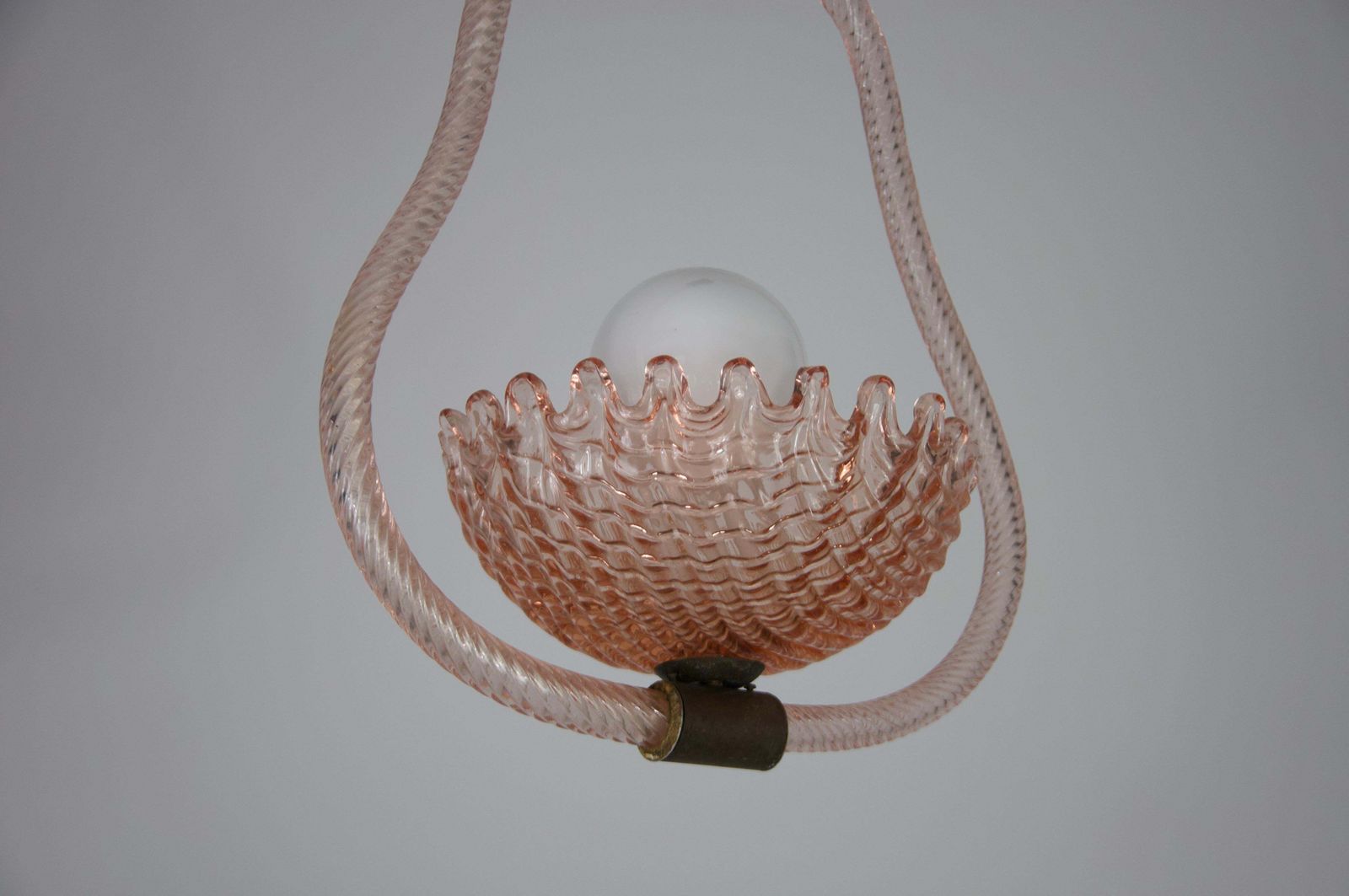 Murano Glass Chandelier By Barovier & Toso, Italy, 1940s photo vintage