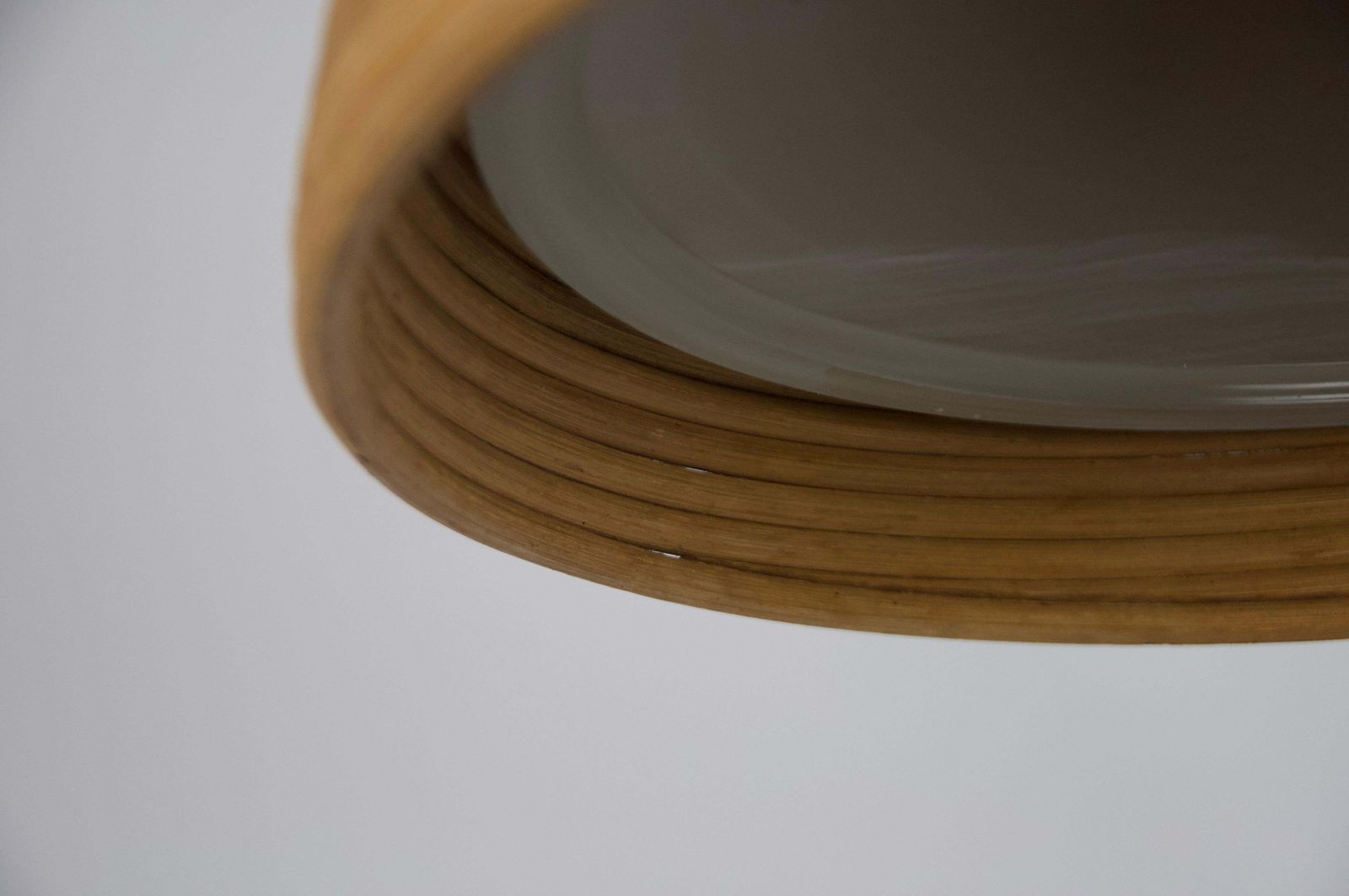 Wooden And Glass Pendant Lamp By Doria, 1960s, Germany photo buy