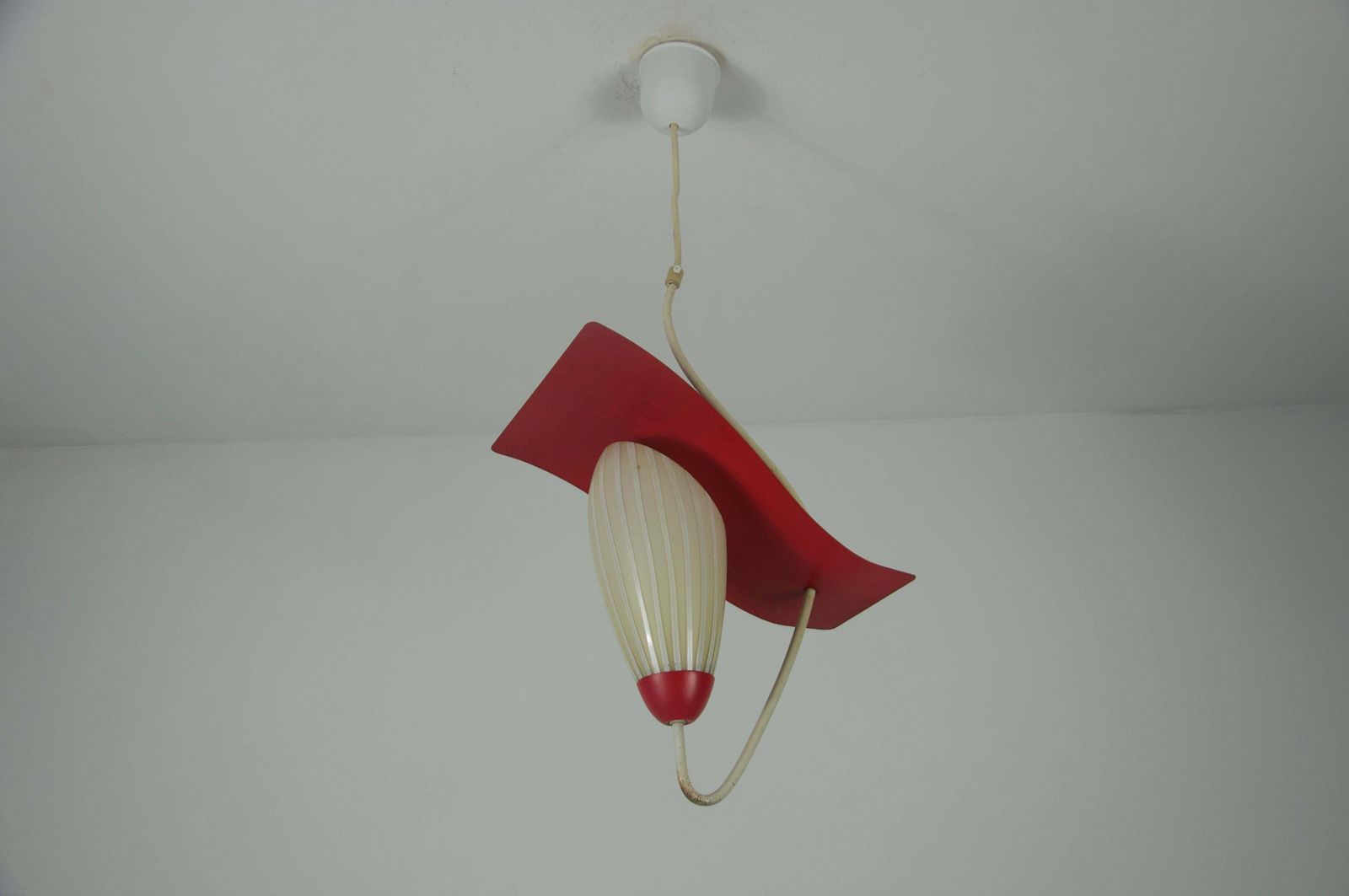 Mid Century Glass And Metal Sputnik Ceiling Lamp, Germany, 1960s photo 915.0