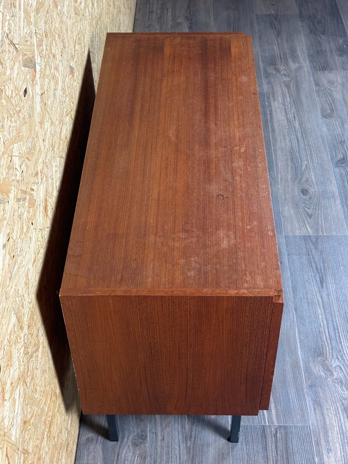 60s 70s Teak Sideboard Dresser Cabinet Rego Mobile Danish Modern Design photo vinterior