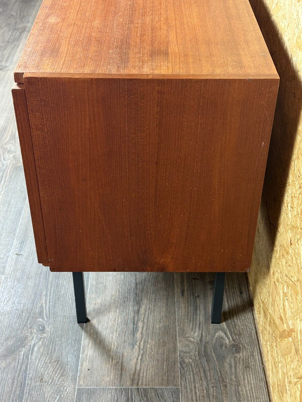 60s 70s Teak Sideboard Dresser Cabinet Rego Mobile Danish Modern Design photo vintage