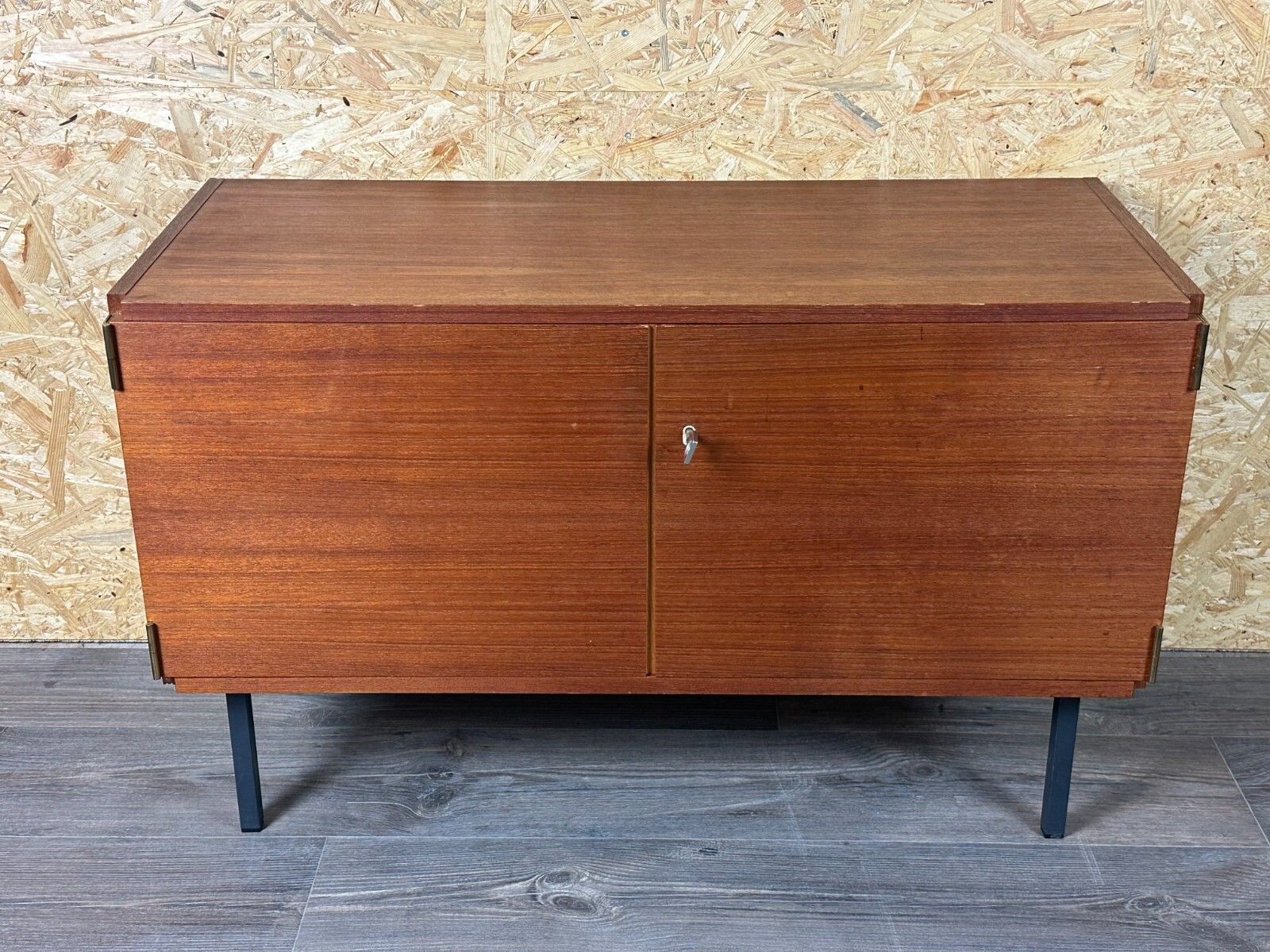 60s 70s Teak Sideboard Dresser Cabinet Rego Mobile Danish Modern Design photo for sale