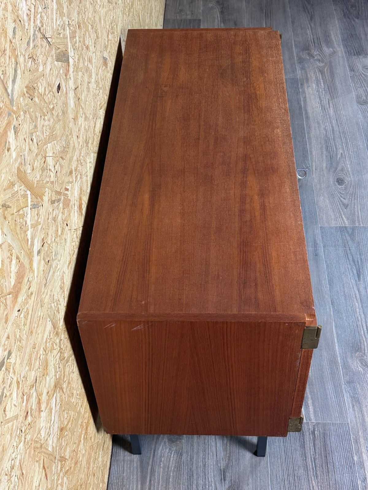 60s 70s Teak Sideboard Dresser Cabinet Rego Mobile Danish Modern Design photo vinterior