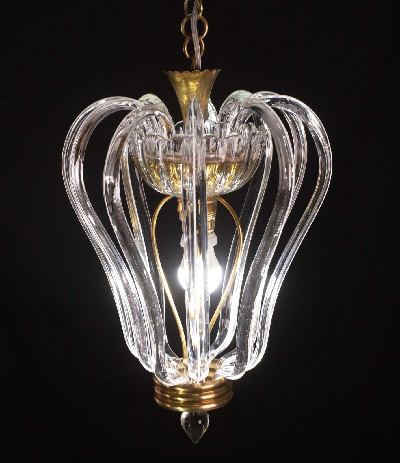 Midcentury Jewel Murano Glass Chandelier By Barovier E Toso, 1950s photo vinterior