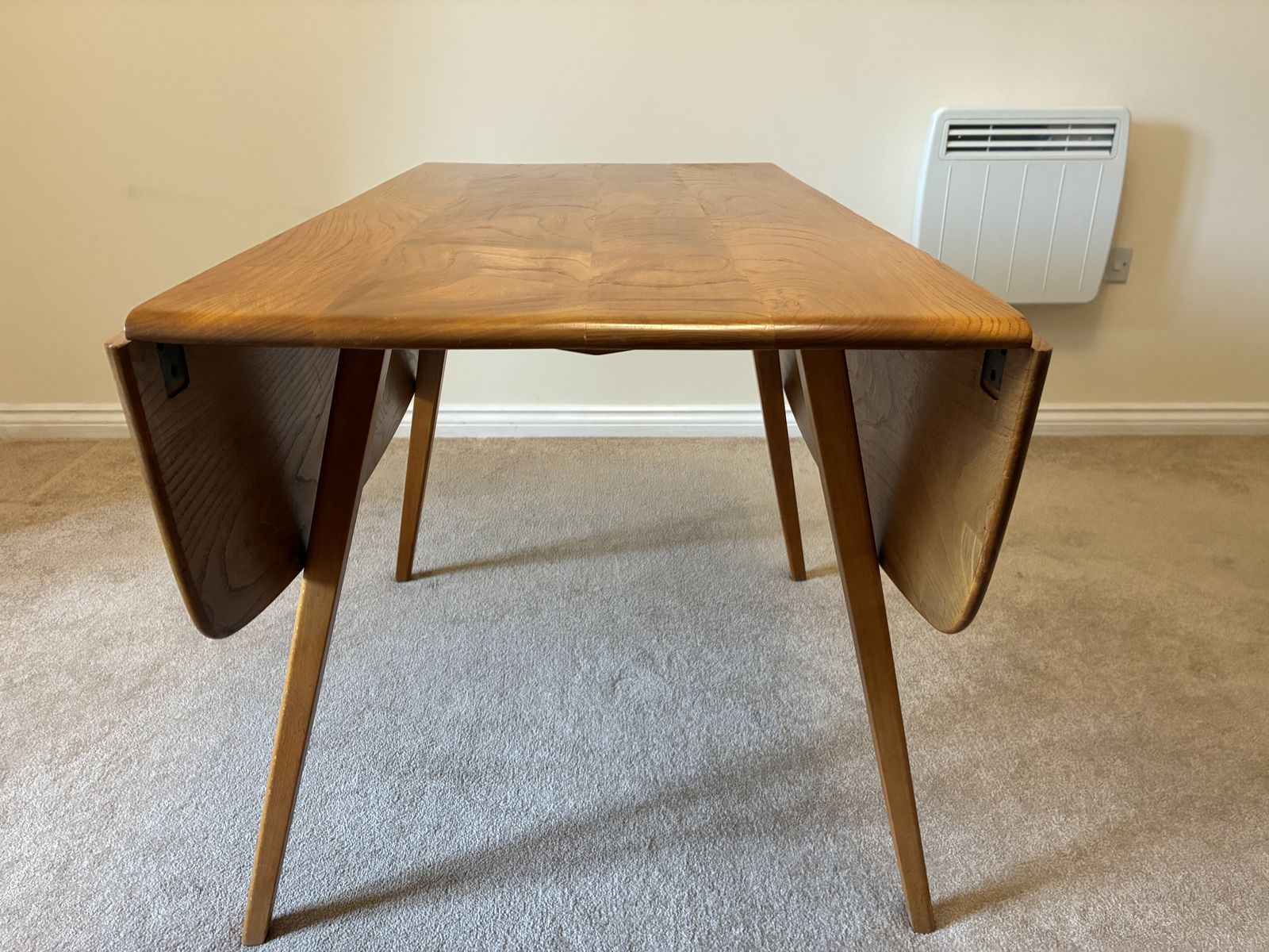 Period Ercol Square Folding Dining Table With Curved Edges photo vinterior