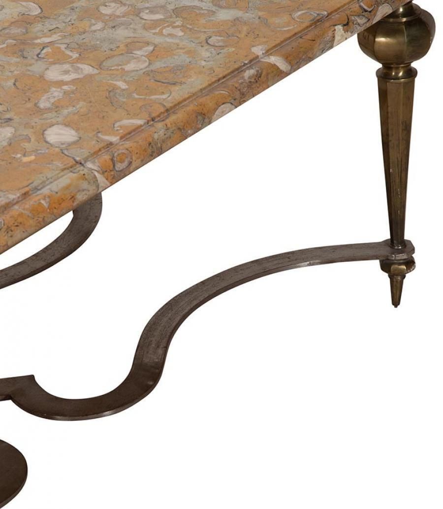 20th Century French Fossilised Marble Top Coffee Table photo buy