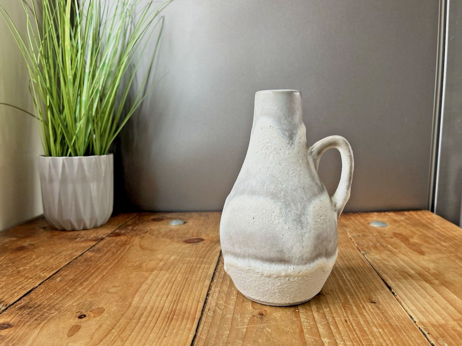 Mid Century Ceramano Island Fat Lava Era West German Pottery Vintage Jug Vase photo furniture
