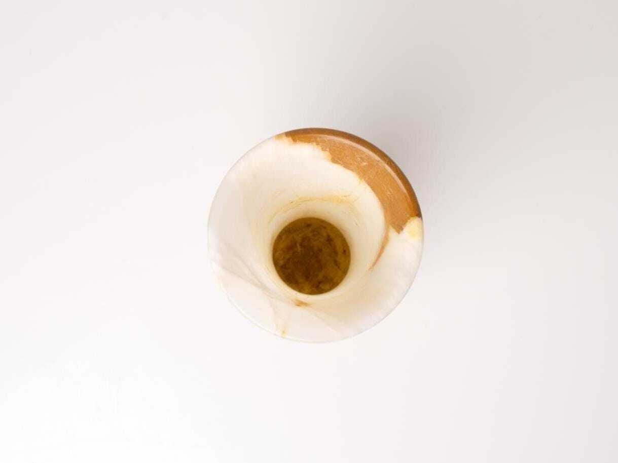 Large Natural Onyx Vase | Natural Stone Vase | Large Onyx Vase photo vintage