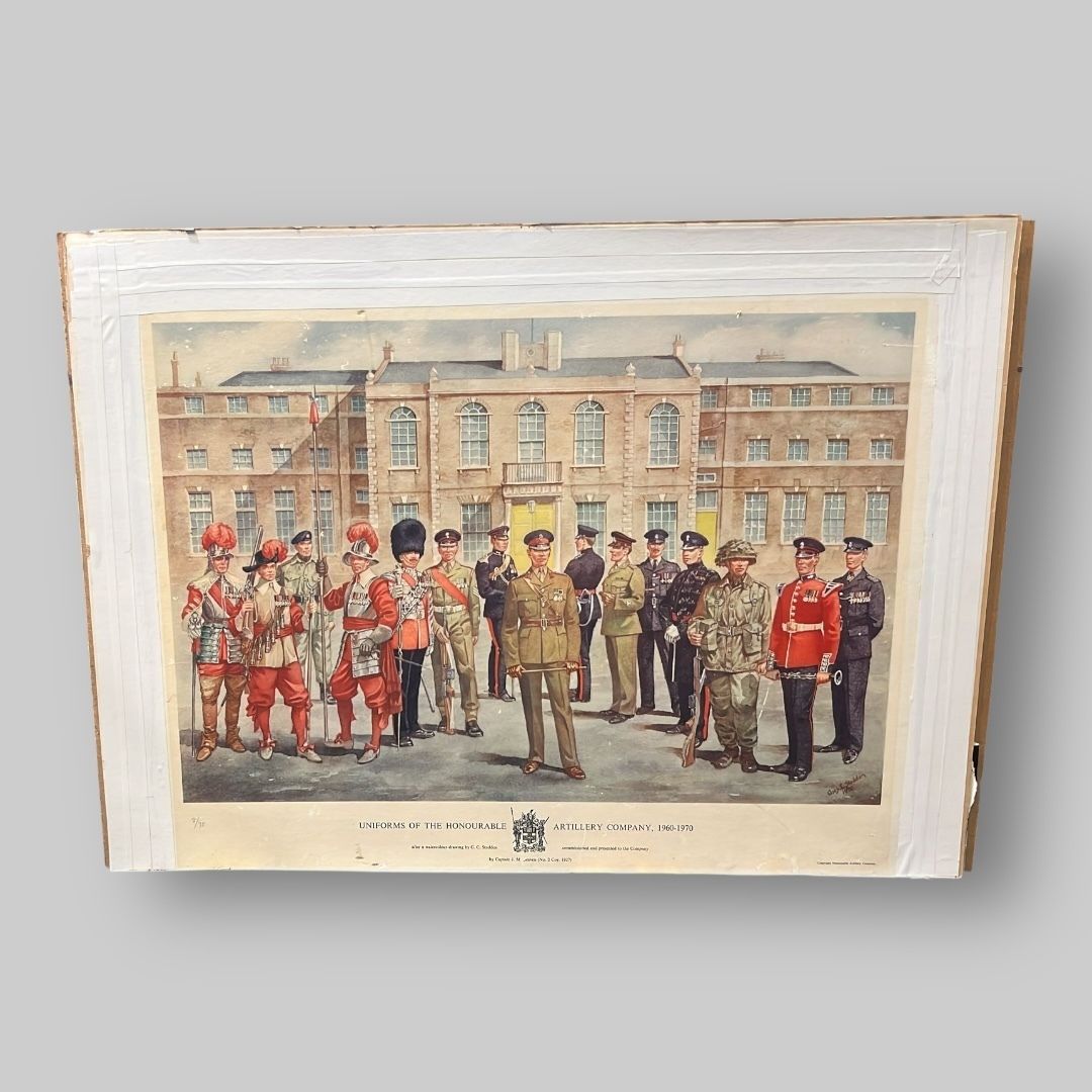 Uniforms Of The Honourable Artillery Company, 1640–1939” – Framed Military Print