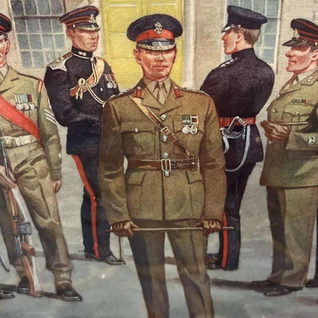 Uniforms Of The Honourable Artillery Company, 1640–1939” – Framed Military Print photo for sale