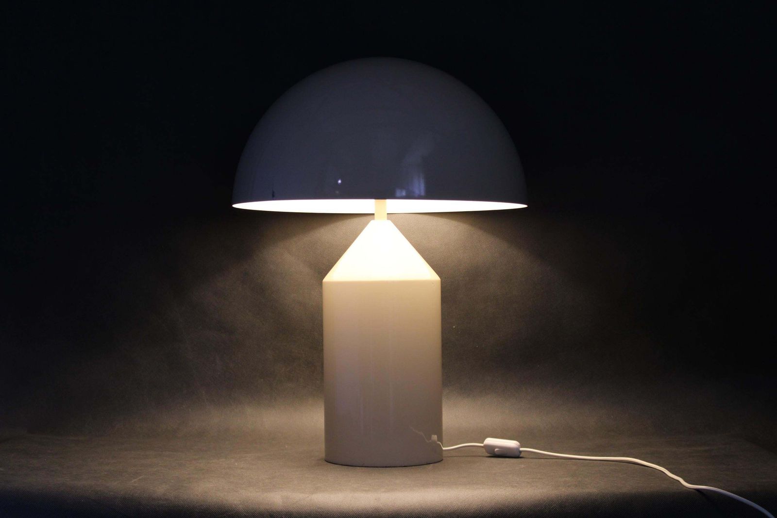 photo for sale 1970s Early Edition Of Vico Magistretti 'Atollo' Table Lamp For Oluce, Italy