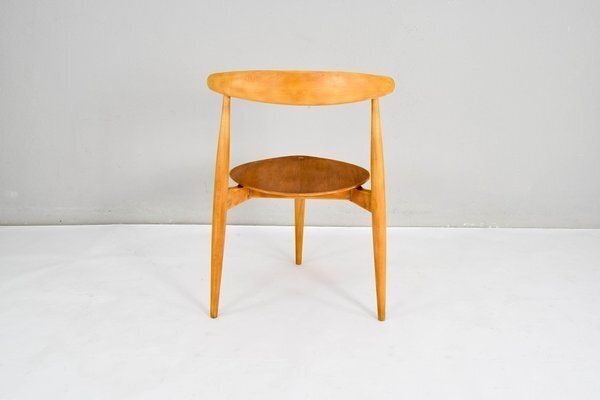 Furniture Fh4103 Heart Dining Chairs By Hans Wegner For Fritz Hansen, Denmark, 1950s, Set Of 4 photo