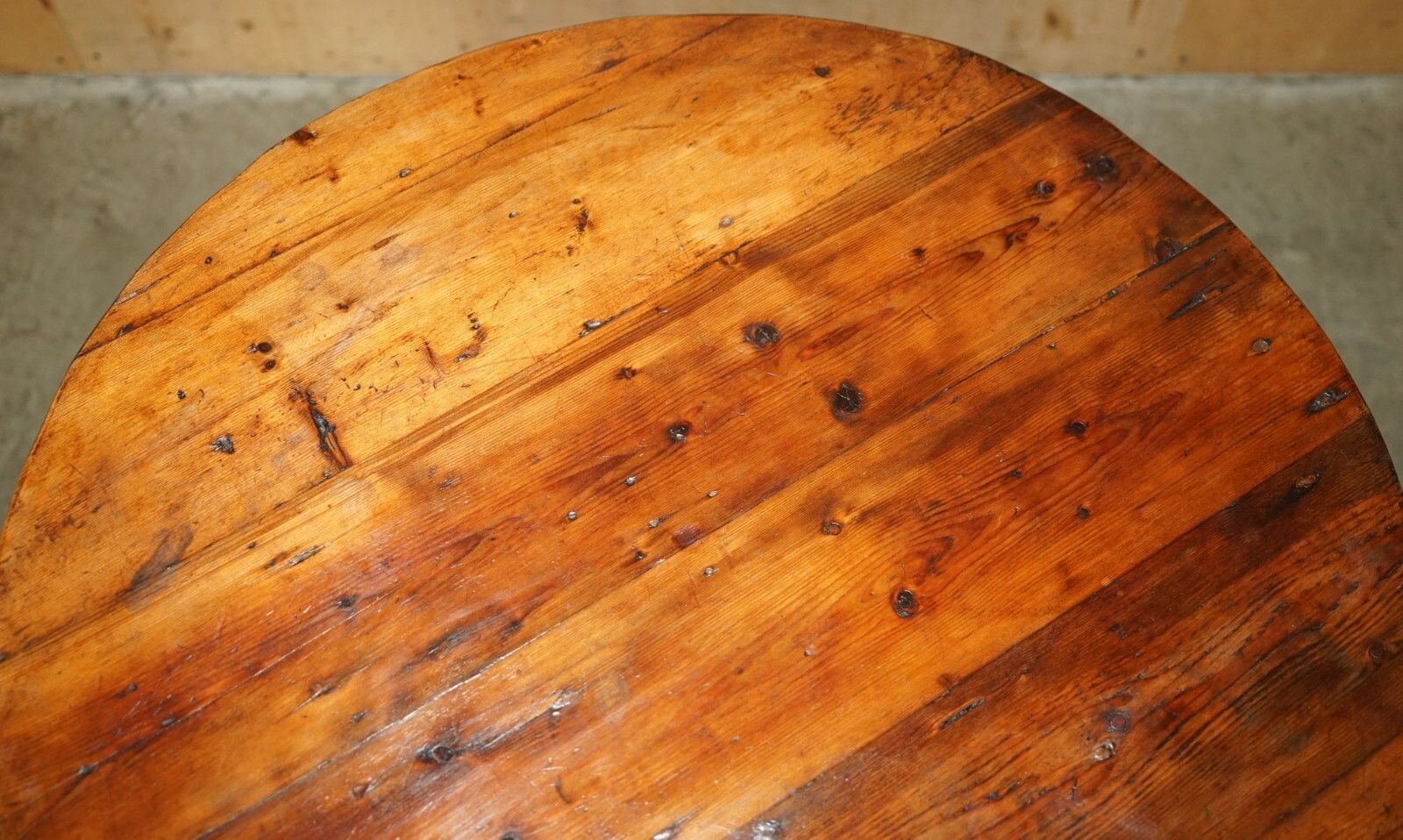 19th Century Primative Pine Cricket Table Stunning Timber Patina Must See Pics photo Furniture